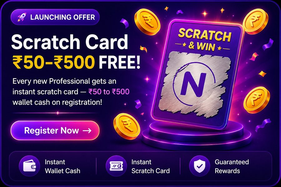 Scratch Card — ₹50 to ₹500 free
